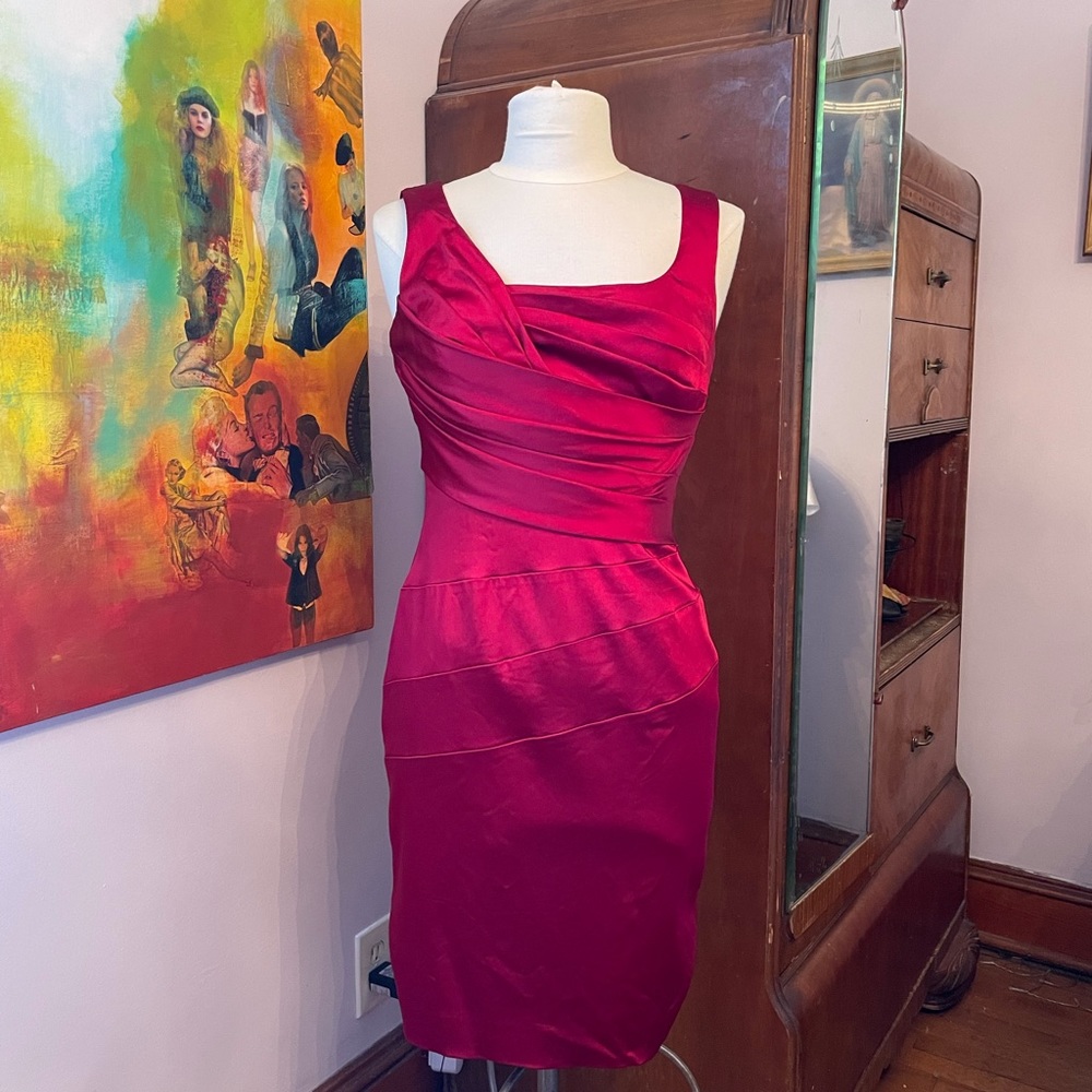 Silky Red Antonio Melani Dress Size 4